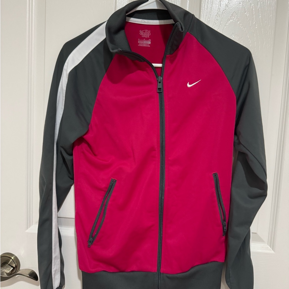 Nike Crimson and Charcoal Jacket